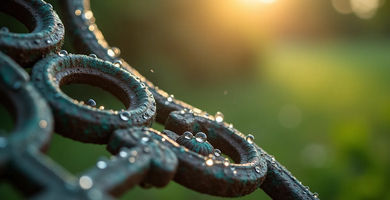 Vue plongeante révélant la géométrie à la française des jardins des Champs-Élysées